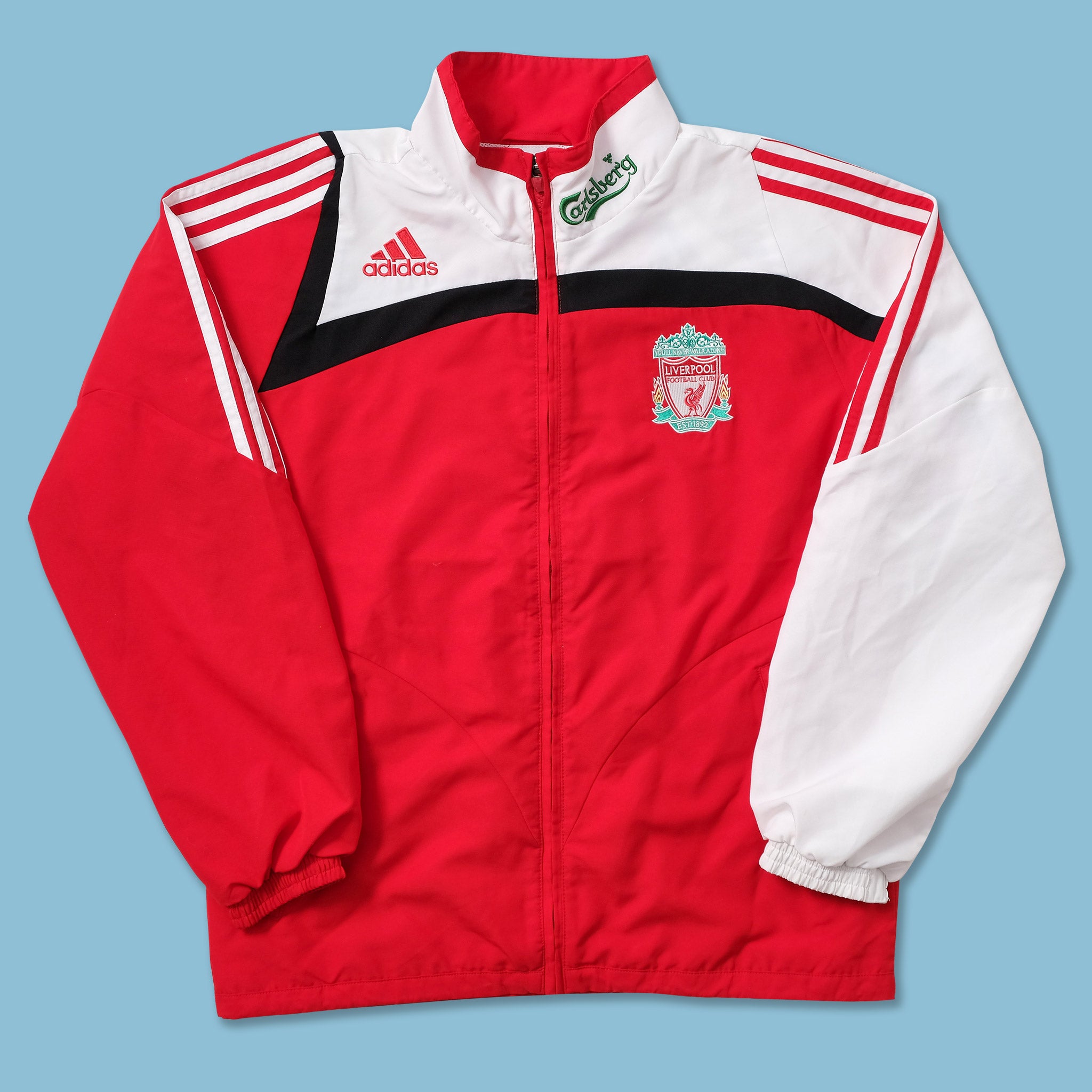 2007 adidas FC Liverpool Track Jacket Small Double Double Vintage