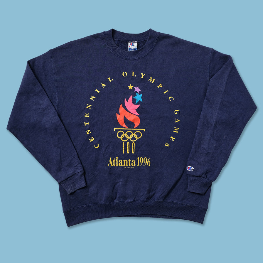 1996 Champion Atlanta Olympics Sweater Large - Double Double Vintage
