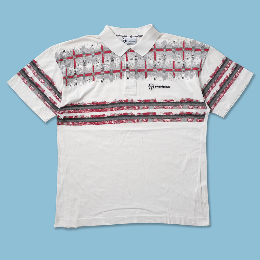 Vintage Sergio Tacchini Tennis Polo Large - Double Double Vintage