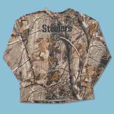 Reebok Pittsburgh Steelers Real Tree Camo Longsleeve Large - Double Double Vintage