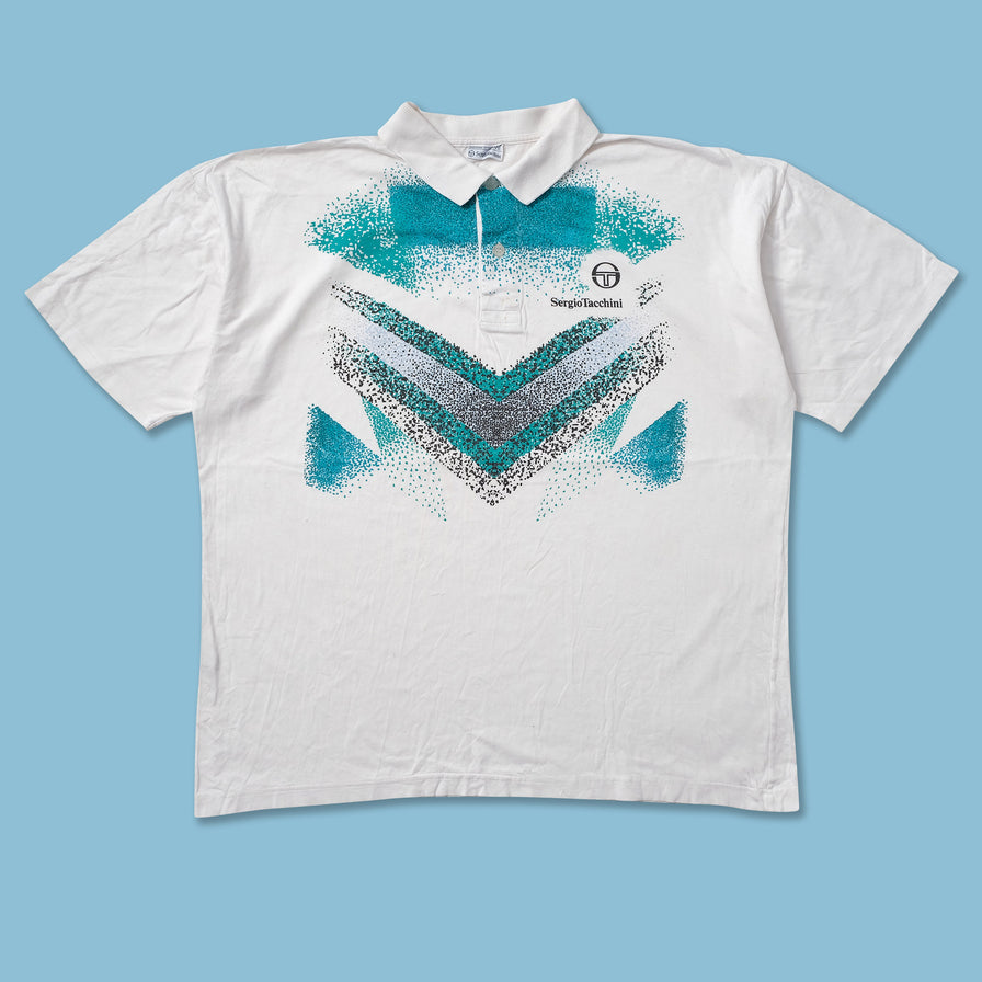 Vintage Sergio Tacchini Tennis Polo XLarge - Double Double Vintage