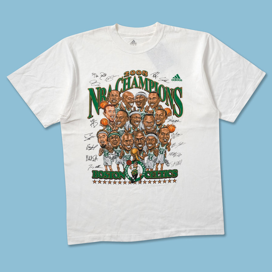 2008 adidas Boston Celtics Championship T-Shirt Medium - Double Double Vintage
