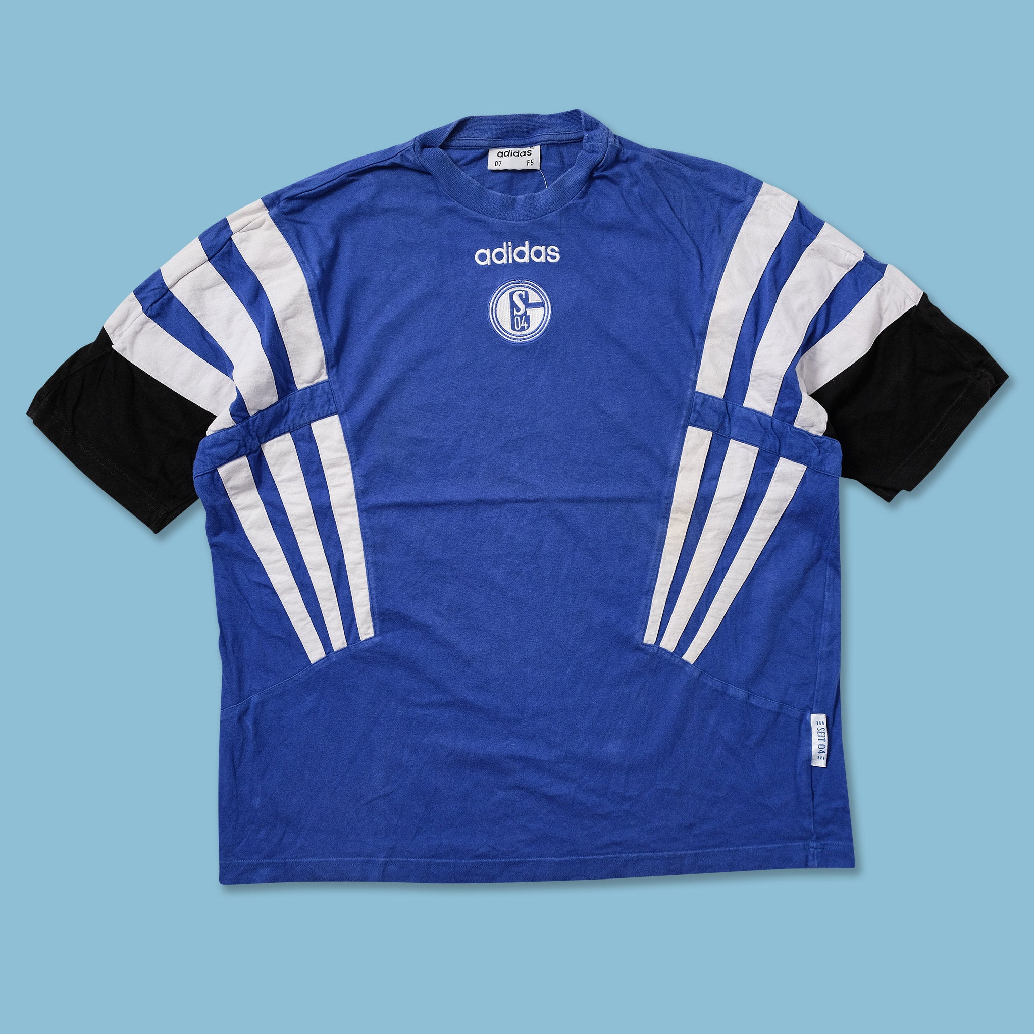 Schalke 04 アディダス 半袖シャツ Vintage adidas FC Schalke 04 T-Shirt Large | Double Double