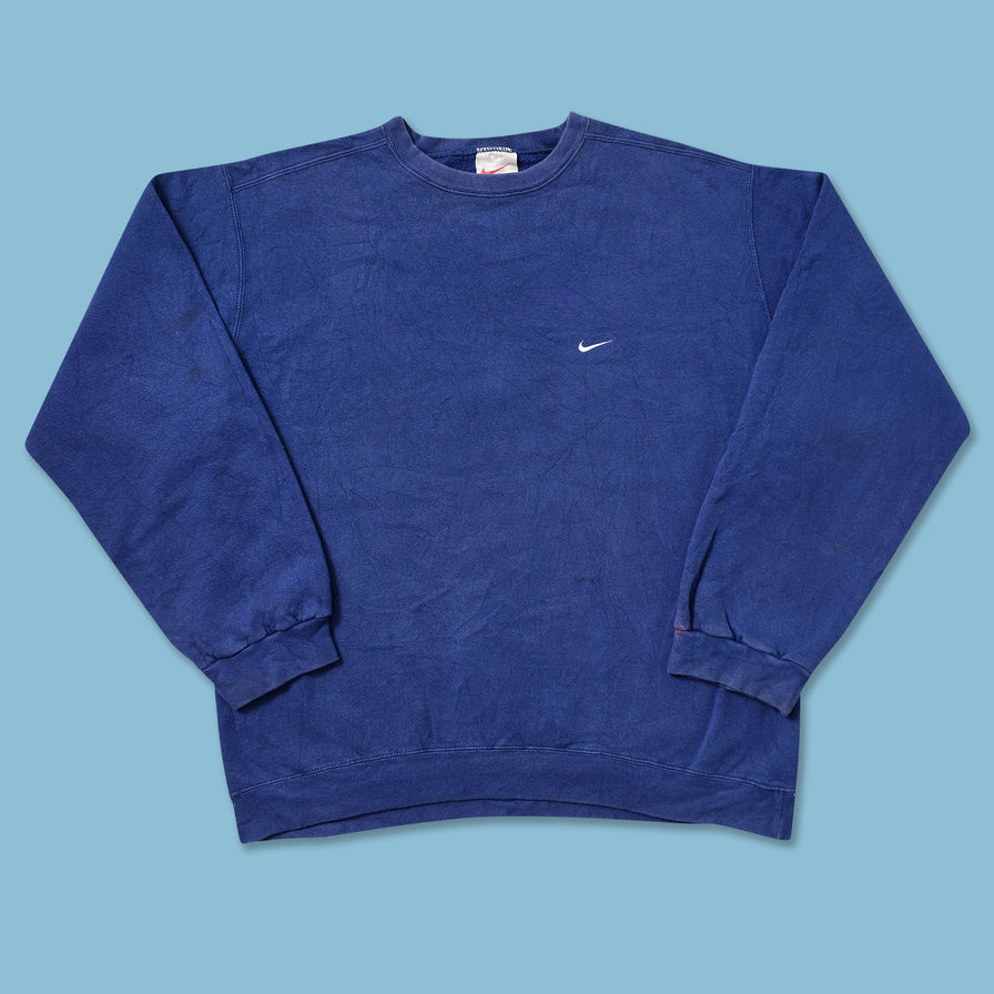Vintage Nike Mini Swoosh Sweater Large - Double Double Vintage