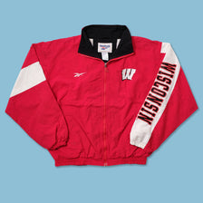 Vintage Reebok Wisconsin Badgers Track Jacket Medium - Double Double Vintage