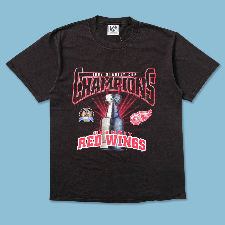 1997 Detroit Red Wings Stanley Cup T-Shirt Large - Double Double Vintage
