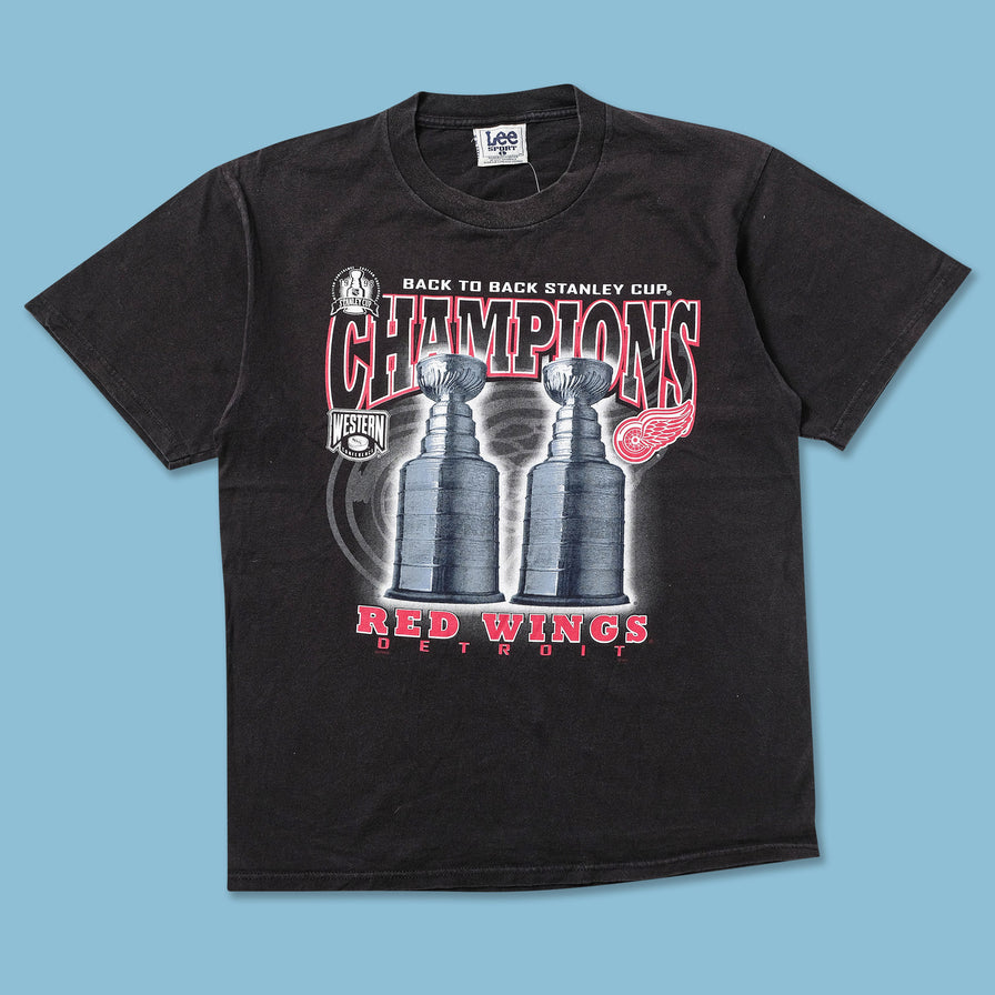 1998 Detroit Red Wings Stanely Cup T-Shirt Large - Double Double Vintage