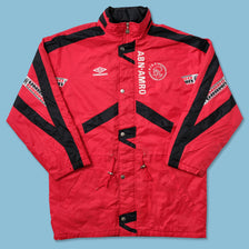 Vintage Umbro Ajax Amsterdam Padded Jacket XLarge - Double Double Vintage