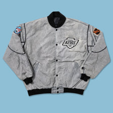 VIntage Starter Los Angeles Kings Acid Wash Bomber Jacket Large - Double Double Vintage