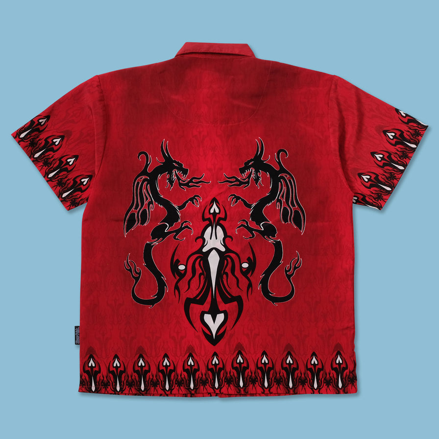 Y2K Dragon Tribal Shirt Small - Double Double Vintage