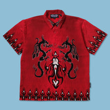Y2K Dragon Tribal Shirt Small
