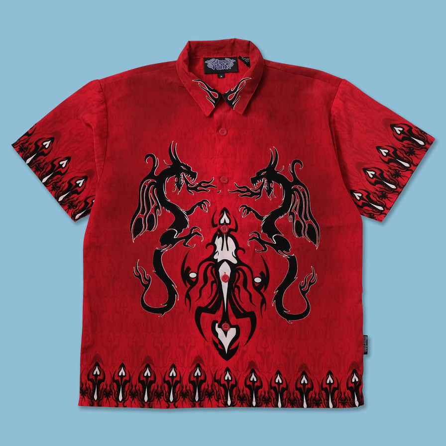 Y2K Dragon Tribal Shirt Small - Double Double Vintage