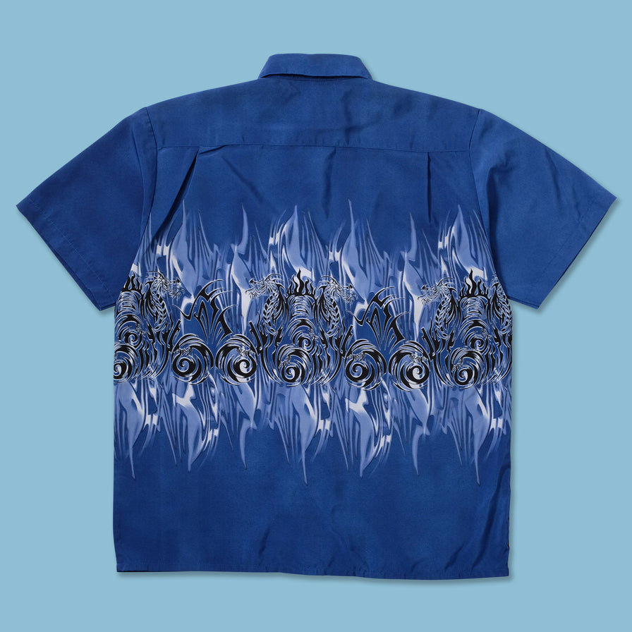 Y2K Tribal Shirt XLarge - Double Double Vintage