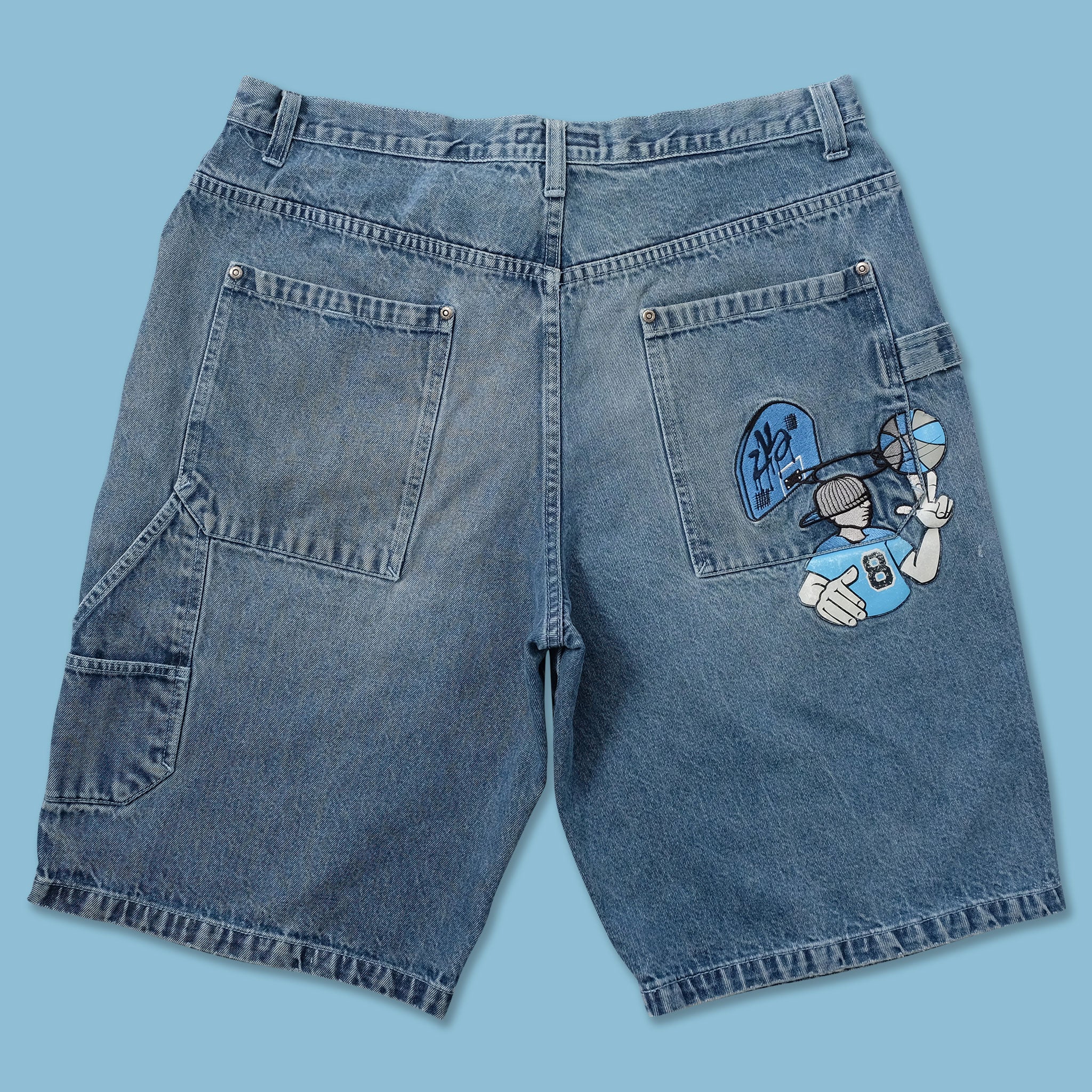 【送料込】 Y2K Vintage Double Double | W36 Jorts Boundaries No 帽子