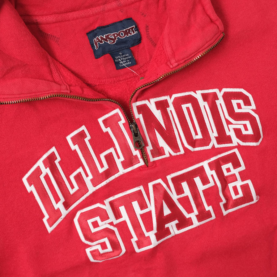 Vintage Illinois State Women's Q-Zip Sweater Small 