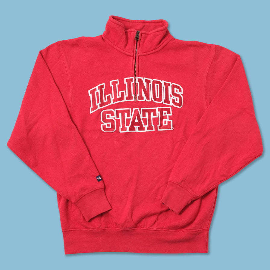 Vintage Illinois State Women's Q-Zip Sweater Small 