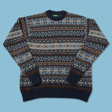 Vintage Benetton Knit Sweater Large 