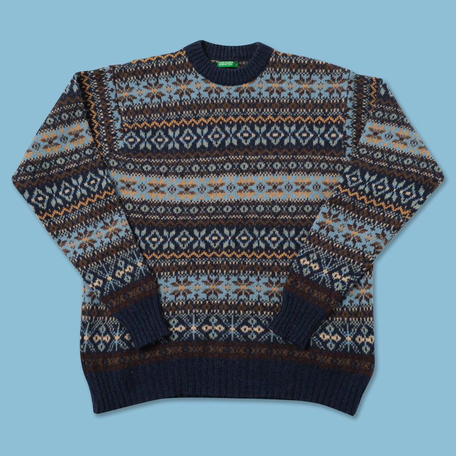 Vintage Benetton Knit Sweater Large 