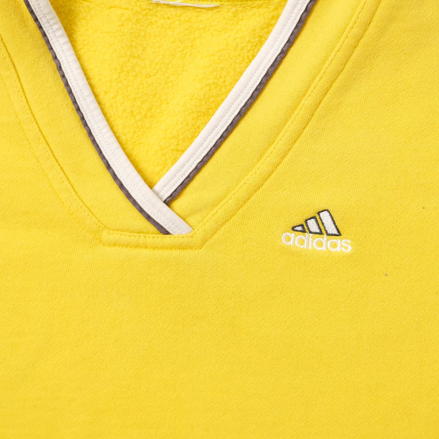 Vintage adidas Women's V-Neck Sweater Small 