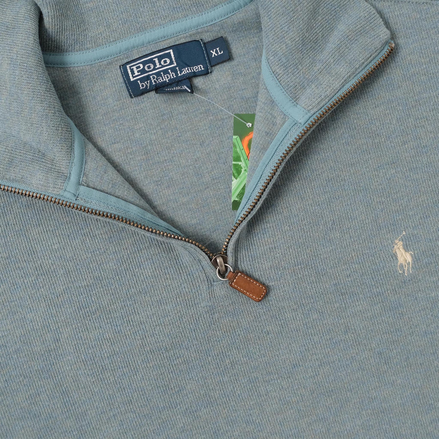 Vintage Polo Ralph Lauren Q-Zip Sweater XLarge 