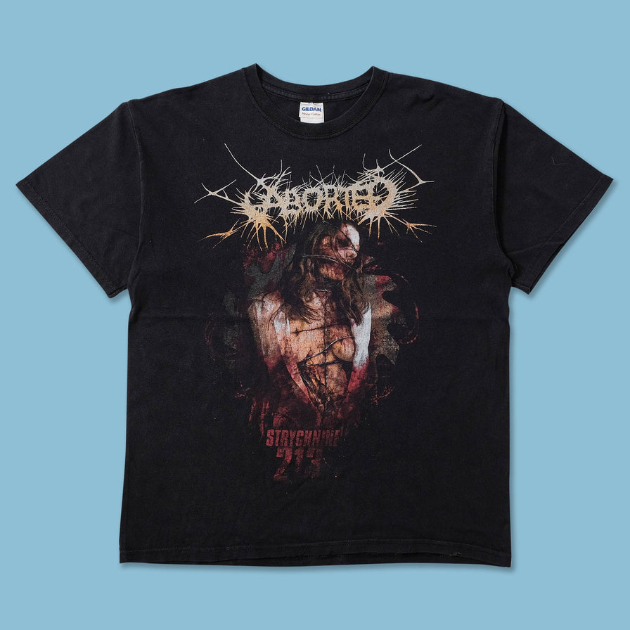 Vintage Aborted Strychnine 213 T-Shirt Large 