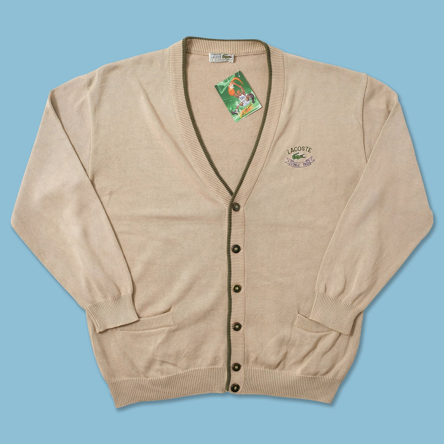 Vintage Lacoste Knit Cardigan XLarge 