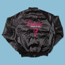 Vintage Women's Satin College Jacket Small 