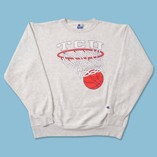 Vintage Champion TCU Basketball Sweater XLarge 