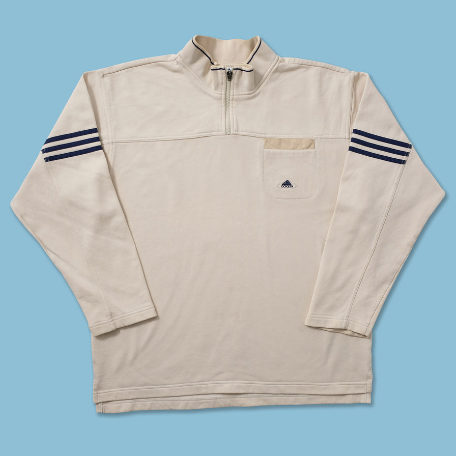 Vintage adidas Q-Zip Sweater Large 