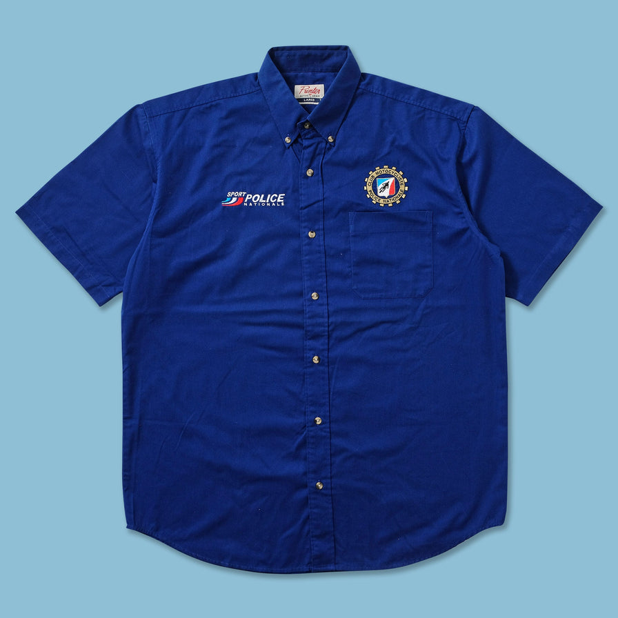 Vintage Police Motorcycle Club Shirt XLarge 