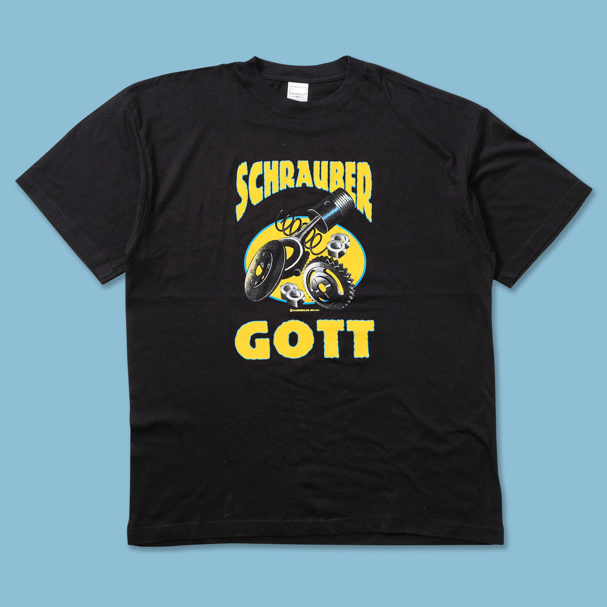 Zweitakt T-Shirt 'Regenbogen? Nur Im Ölfilm' - DDR Moped Schrauber Shirt Mit Totenkopf Design