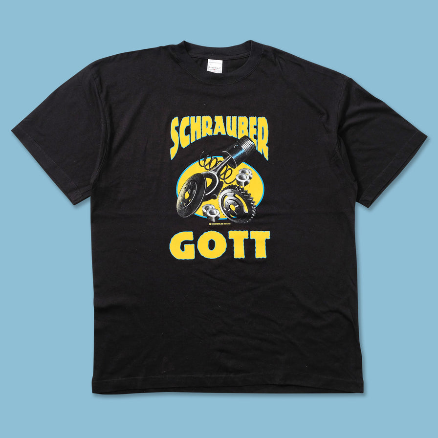Vintage Schrauber Gott T-Shirt Large 