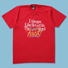 Vintage Last Word T-Shirt Medium 