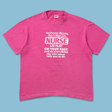 Vintage Nurse T-Shirt Large 