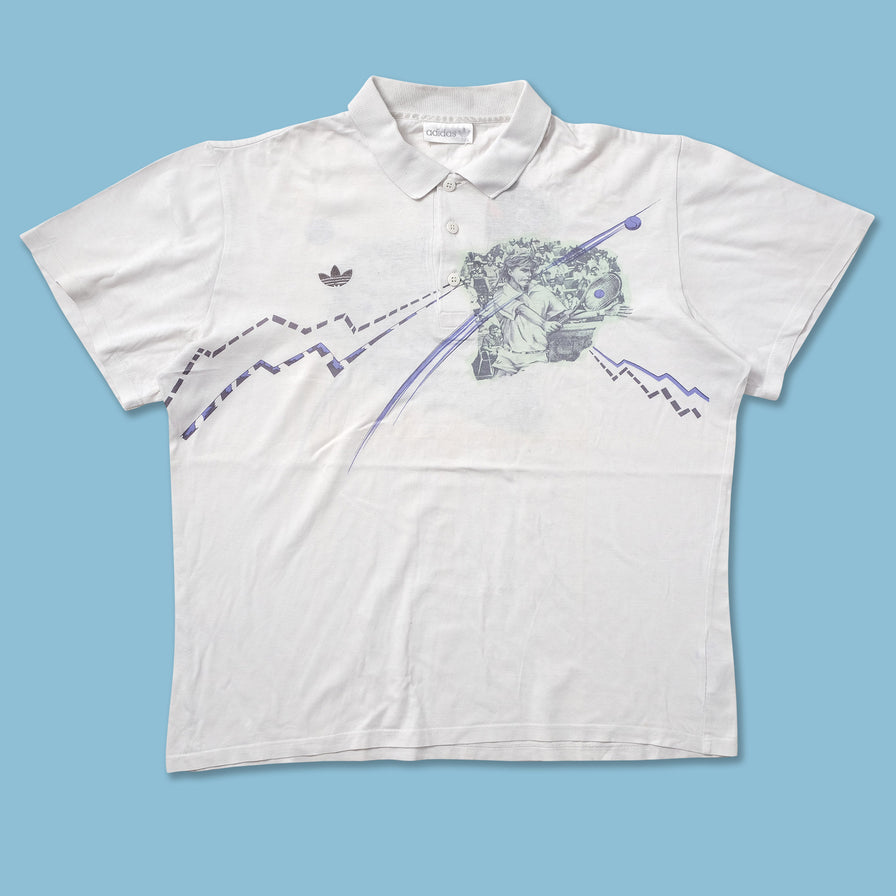 Vintage adidas Stefan Edberg Polo Medium - Double Double Vintage