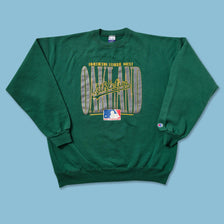 Vintage Champion Oakland Athletics Sweater XLarge - Double Double Vintage