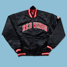 Vintage Starter Detroit Red Wings Satin Bomber Jacket XXL - Double Double Vintage