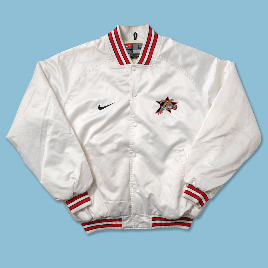 Vintage Nike Philadelphia 76ers Varsity Jacket XLarge - Double Double Vintage