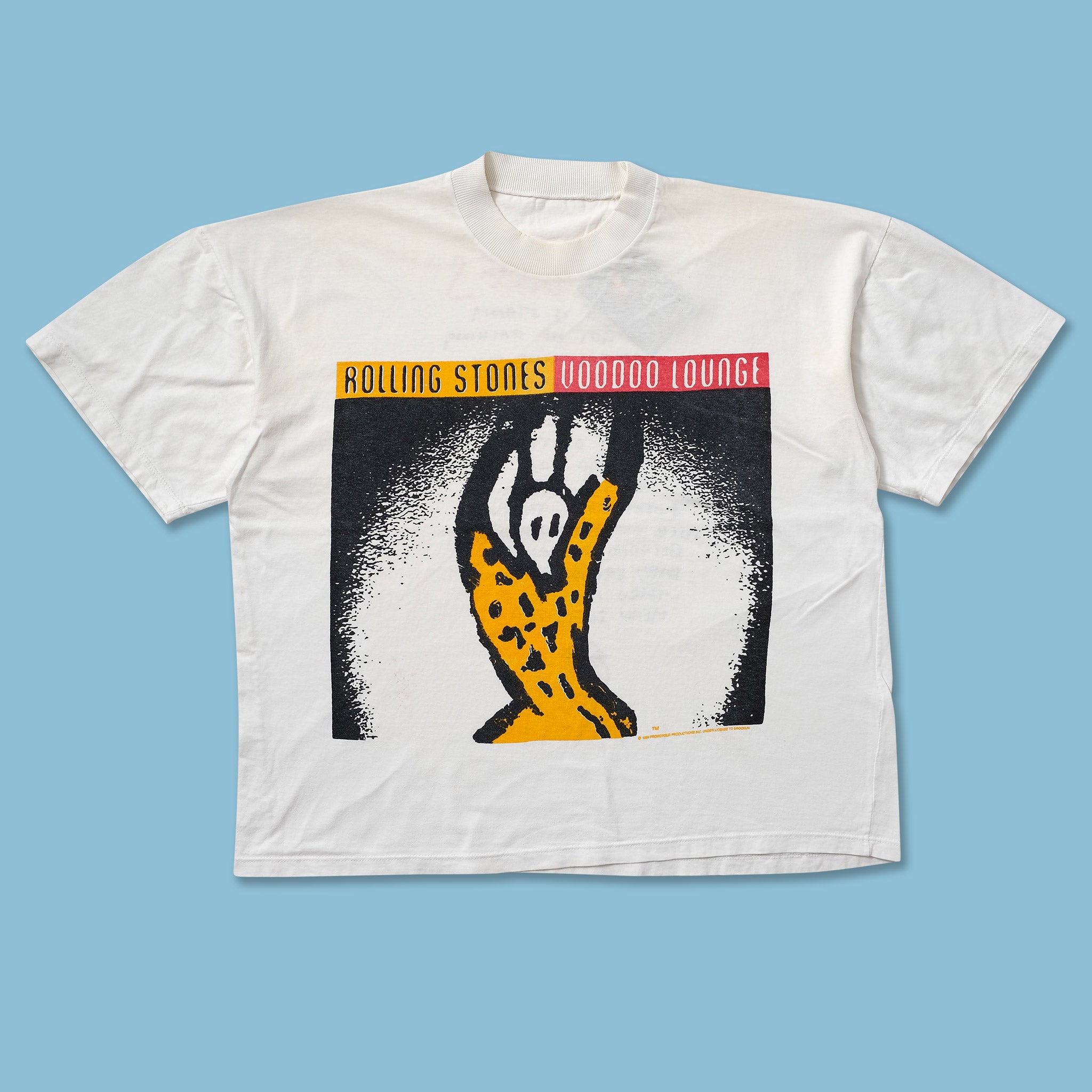 1994 Rolling Stones Voodoo Lounge T-Shirt Medium | Double