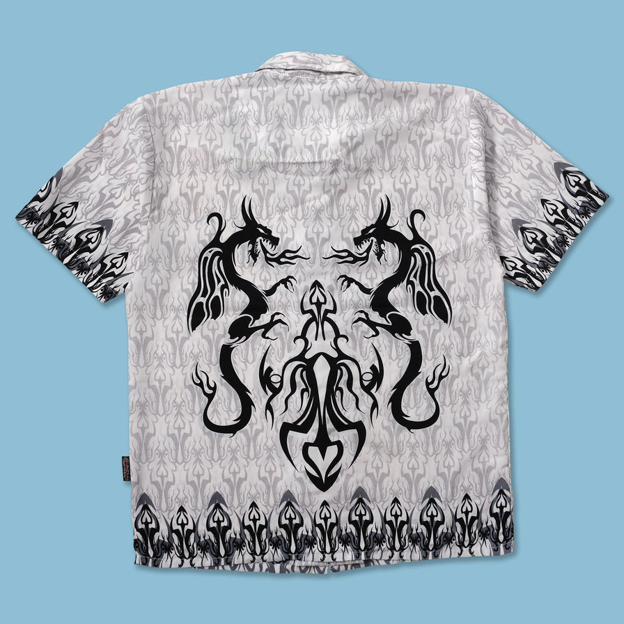 Y2K Tribal Shirt Large - Double Double Vintage