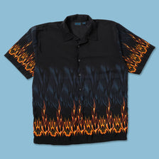 Y2K Flames Shirt XXL