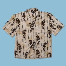 Y2K Dragon Shirt Large - Double Double Vintage