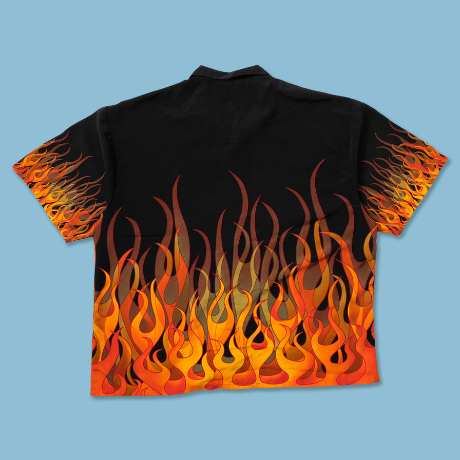 Y2K Flames Shirt XXL