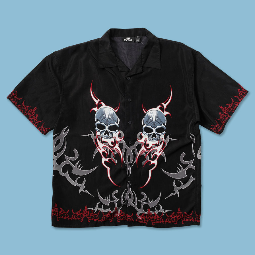 Y2K Tribal Shirt XLarge - Double Double Vintage
