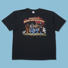 Vintage Homeland Security T-Shirt XLarge 