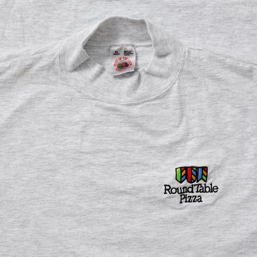 Vintage Round Table Pizza Mock Neck Longsleeve XLarge 