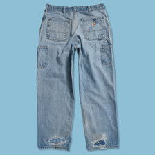 Vintage Carhartt Denim Work Pants 34x32 
