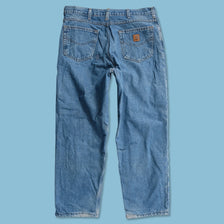 Vintage Carhartt Fleece Lined Denim Pants 36x30 