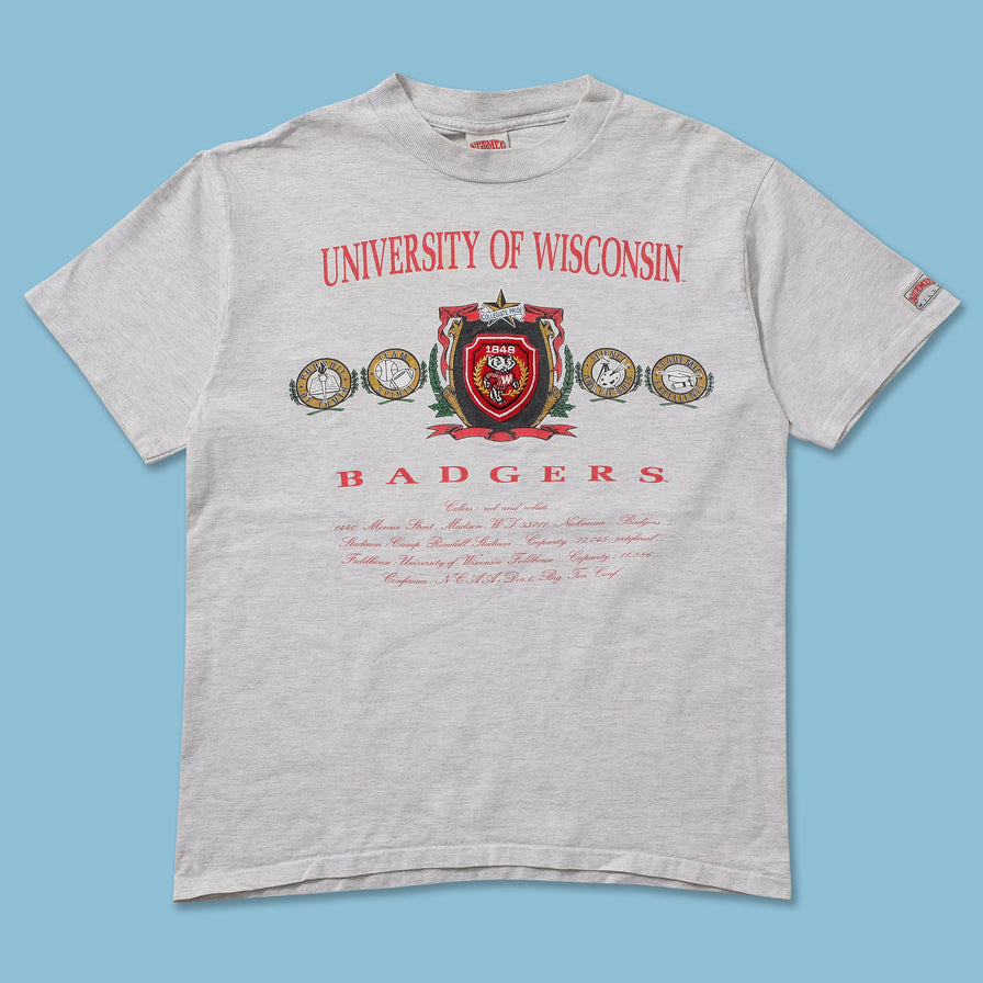 Vintage Nutmeg Wisconsin Badgers T-Shirt Large 