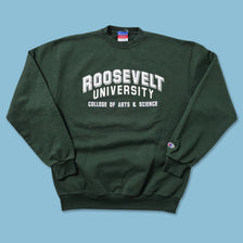 Vintage Champion Roosevelt University Sweater Large 